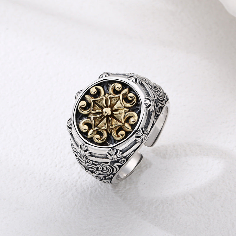 Elegant Ring with Detailed Design