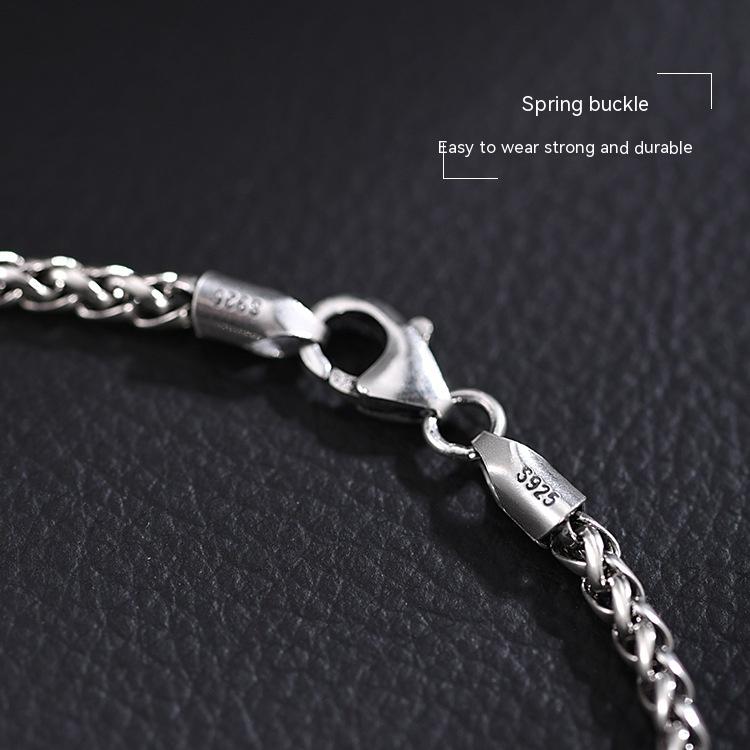 S925 Sterling Silver Keel Bracelet - Handmade Vintage Thai Silver Jewelry