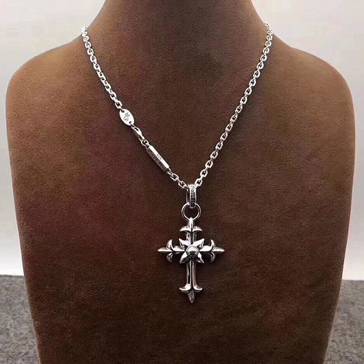 Mens Silver Cross Pendant - Elegant and Timeless