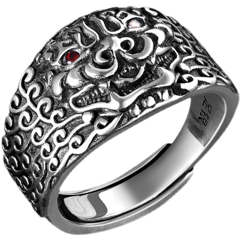 Men's Silver Jaguar Ring