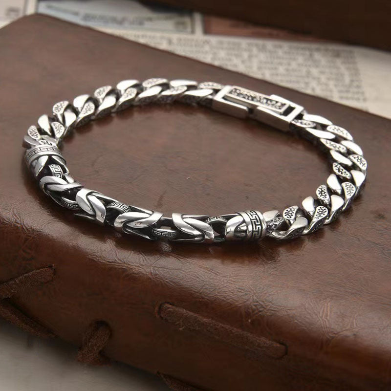"Silver Bracelet for Men Ideal for Gifting"