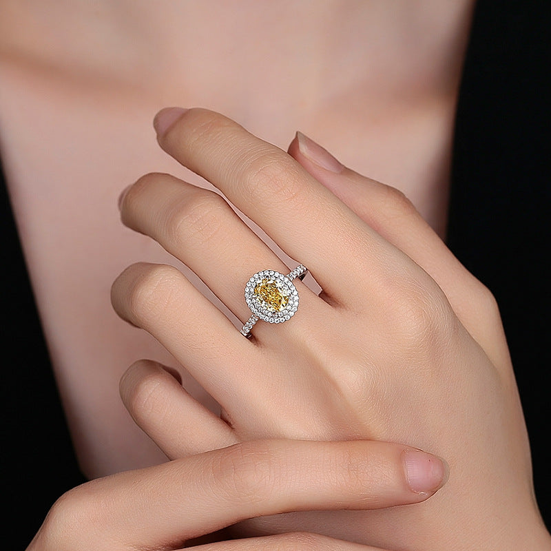 Personalized Women's Fashion Ring - 3 CT Artificial Diamond