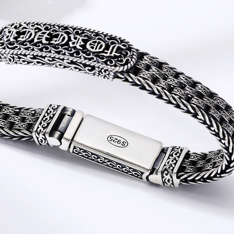 Retro Silver Bracelet for Men