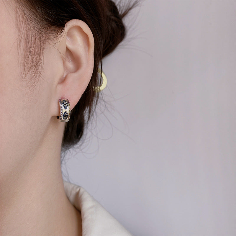 925 Sterling Silver Women's Earrings with Cubic Zirconia