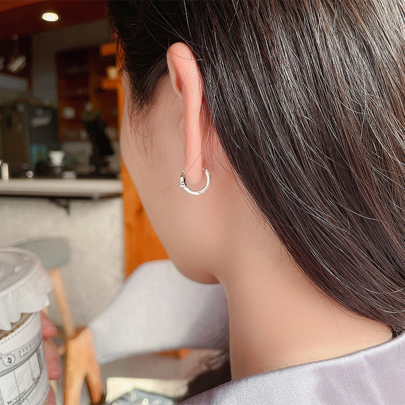 Vintage Crown Shape Ear Clip Ins: Trendy S925 Silver Earrings Accessories