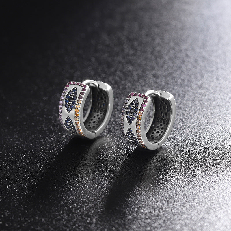 Women's Sterling Silver Earrings featuring Cubic Zirconia Accents