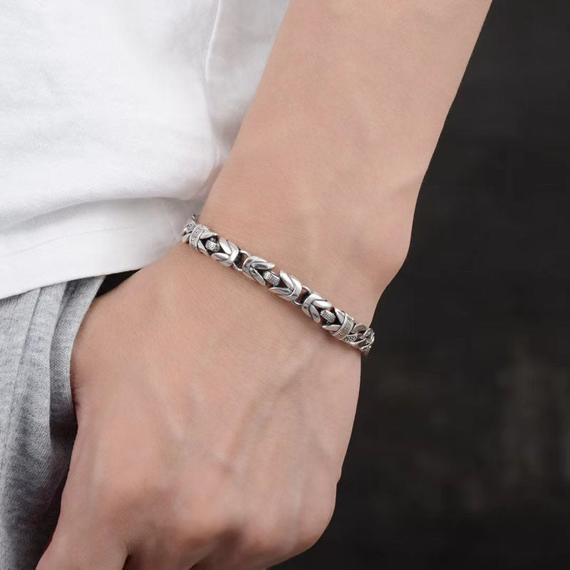 Silver Bracelet for Men -Fashion Original Peace