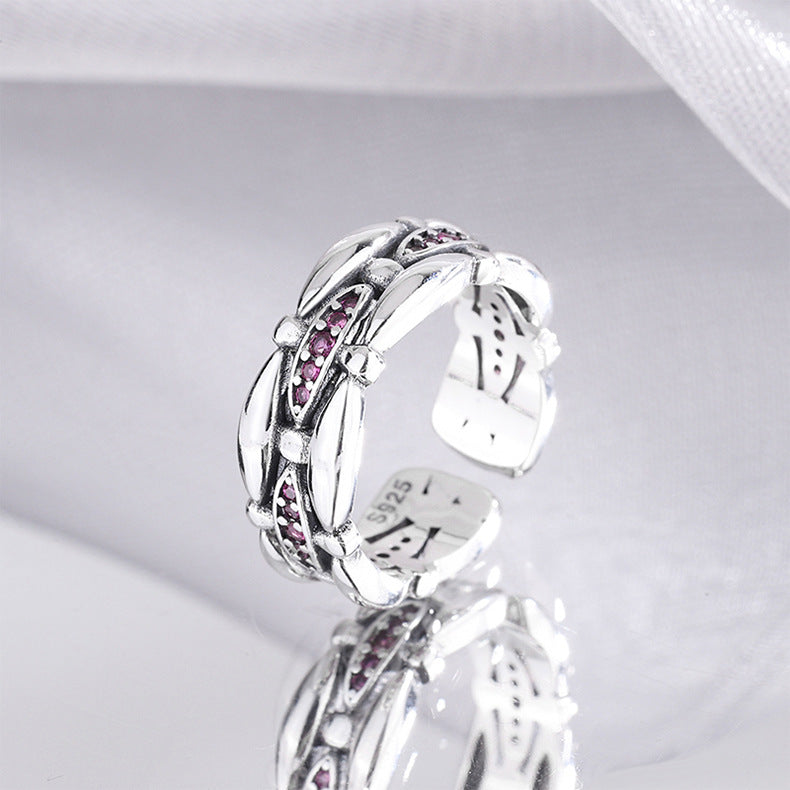 Light Luxury Minority Design Sterling Silver Ring for Women