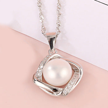 Pearl Necklace Set: S925 Silver Earrings, Ring & Accessories for Women