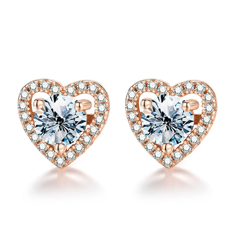 Sterling Silver Moissanite Stud Earrings - A Timeless Classic
