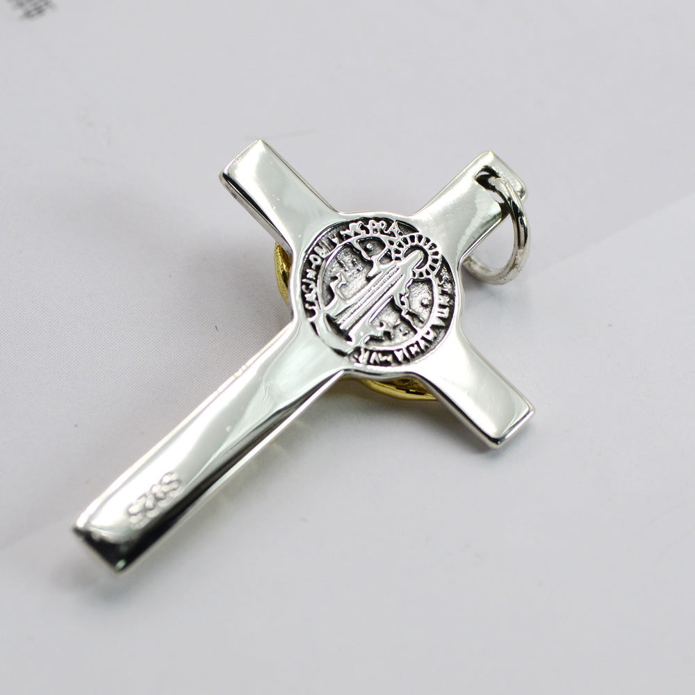 925 Sterling Silver Retro Necklace Accessories Men Pendant