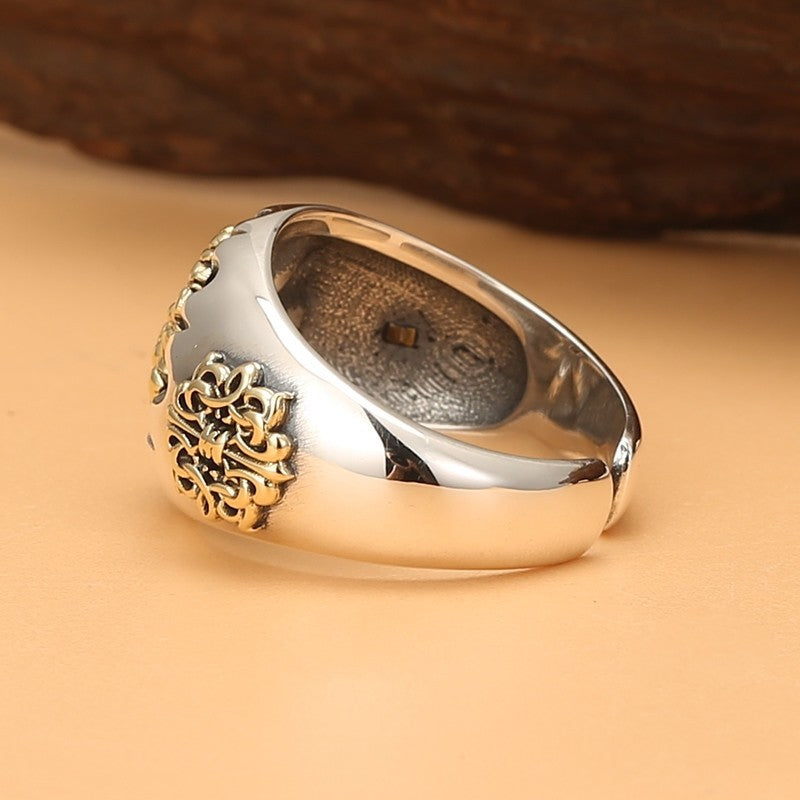 Stylish and Durable Sterling Silver Men's Ring for Everyday Wear