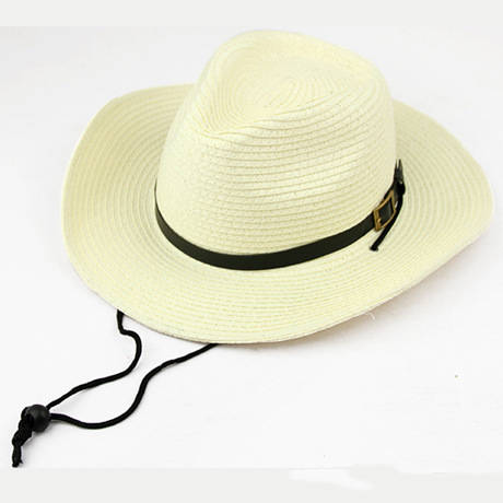 Men's Western Foldable Denim Straw Hat