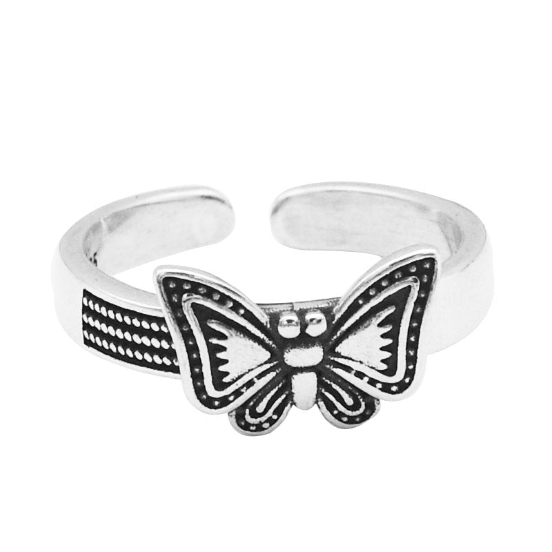 Sterling Silver Butterfly Ring for Women